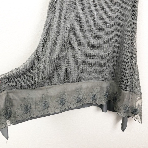 Neiman Marcus Open Knit w/ Sequins Tunic Size S - Picture 5 of 7